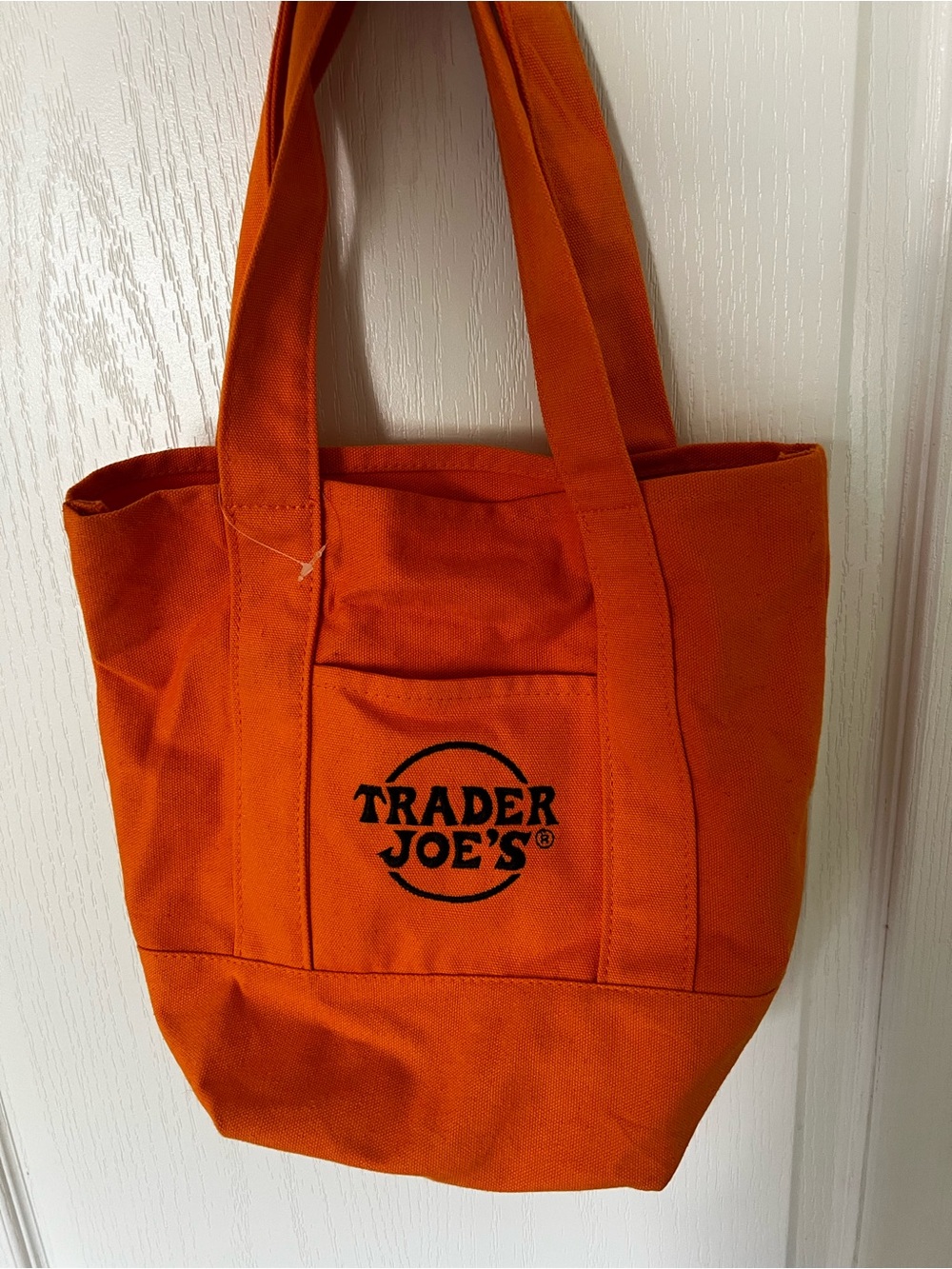 Trader Joe's mini Halloween edition Orange Canvas Tote Bag